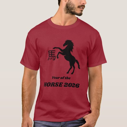 Jaar van het Paard 2026 T-shirt (Voorkant)