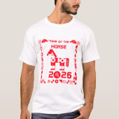 Jaar van het Paard 2026 T-shirt (Voorkant)