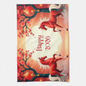 Jaar van het Paard 2026 Theedoek (Verticaal)