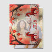 Jaar van het Paard 2026 Vellum Uitnodigingen (Offset (Koppel))