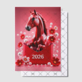 Jaar van het Paard 2026 Vellum Uitnodigingen (Offset (Uitnodiging))