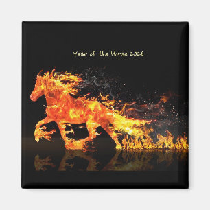 Jaar van het Paard 2026 (Vuur Paard) Magneet