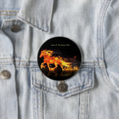 Jaar van het Paard 2026 (Vuurpaard) Ronde Button 7,6 Cm (In situ)