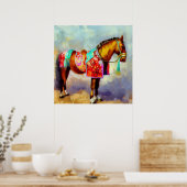 Jaar van het Paard 6 Poster (Keuken)
