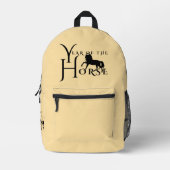 Jaar van het paard bedrukte rugzak (Voorkant)