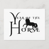 Jaar van het paard briefkaart (Voorkant)