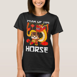 Jaar Van Het Paard Chinese Draken Dans Maand Nieuw T-shirt