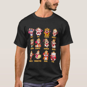 Jaar Van Het Paard Chinese Zodiac Dieren Tekens Lu T-shirt