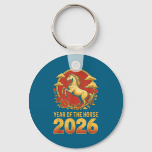 Jaar van het paard Chinese Zodiak Maans 1 Sleutelhanger