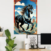 Jaar van het Paard, Chinese Zodiak Poster (Thuiskantoor)