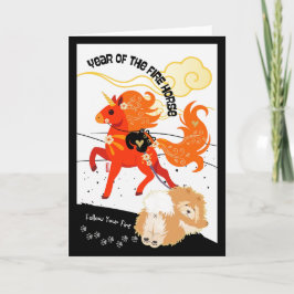 JAAR VAN HET PAARD Chow Kaart