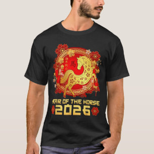 Jaar Van Het Paard Gelukkig Chinees Nieuwjaar 202 T-shirt