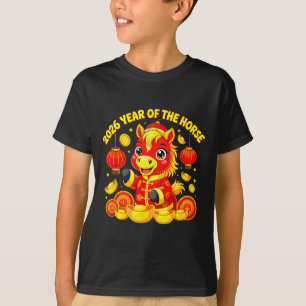 Jaar Van Het Paard Maan Chinese Nieuwjaar Vuur Paa T-shirt