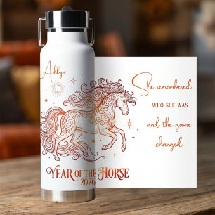 Jaar van het Paard Motivatie Waterfles