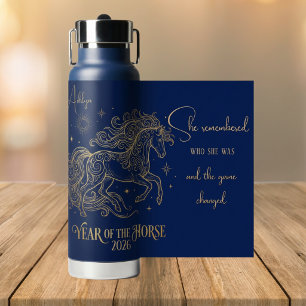 Jaar van het Paard Motiverende Gepersonaliseerde N Waterfles