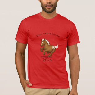 Jaar van het Paard Schattige Chinese Dierenriem T-shirt
