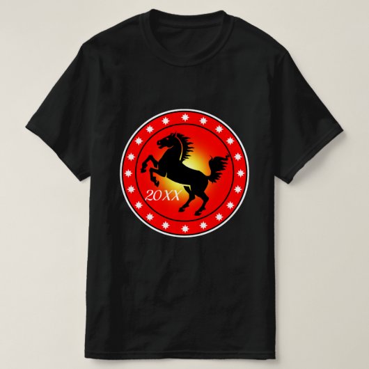 Jaar van het Paard T-shirt (Design voorkant)
