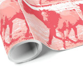 Jaar van het Paarden Chinees Nieuwjaar Cadeaupapier (Rol Hoek)