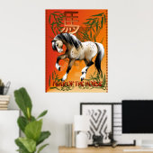 Jaar van het paardenPoster Poster (Thuiskantoor)