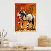 Jaar van het paardenPoster Poster (Keuken)