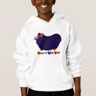 Jaar van het Paarse Kinder T-shirt van Ram Sheep o