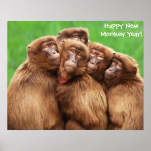 Jaar van het Poster van de vuuraap