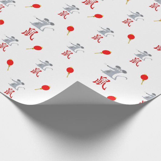 Jaar van het raspatpapier cadeaupapier (Hoek)