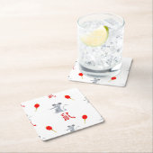 Jaar van het Rat 2020 Kartonnen Onderzetters (Insitu)