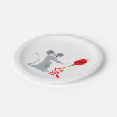 Jaar van het Rat 2020 Papieren Bordje (Gekanteld)