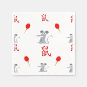 Jaar van het Rat 2020 Servet (Voorkant)