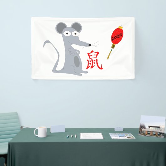 Jaar van het Rat 2020 Spandoek (Beurs)