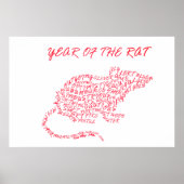 Jaar van het rattenprogramma poster (Voorkant)