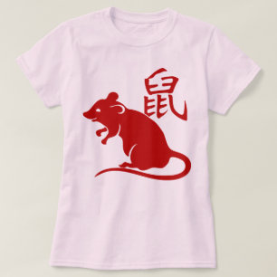 Jaar van het rattentoerental t-shirt