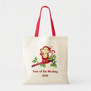 Jaar van het Rode 2016 Canvas tas van de Aap