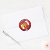 Jaar van het rooster 2017 ronde sticker (Envelop)