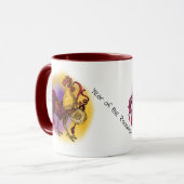 Jaar van het rooster mok (Voorkant links)