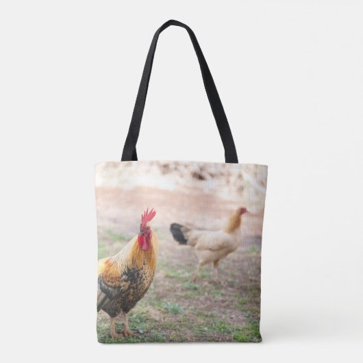 Jaar van het Rooster-Tas Tote Bag (Achterkant)