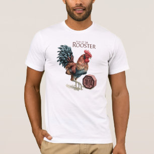 Jaar van het Shirt van de Rooster-Mannen