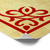 jaar van het snake chinese symbool poster (Hoek)