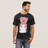 Jaar van het varken Lucky Mama varken in zak Grapp T-shirt (Voorkant volledig)