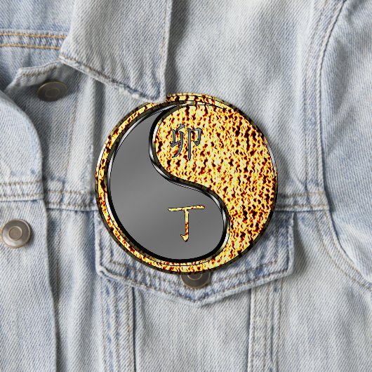 Jaar van het Vuurkonijn Ronde Button 4,0 Cm (In situ)