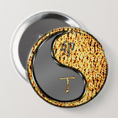 Jaar van het Vuurkonijn Ronde Button 4,0 Cm (Voorkant /achterkant)