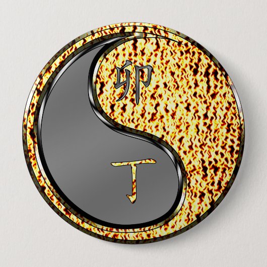 Jaar van het Vuurkonijn Ronde Button 4,0 Cm (Voorkant)