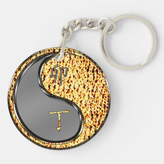 Jaar van het Vuurkonijn Sleutelhanger (Achterkant)