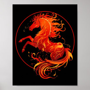Jaar van het vuurpaard 2026 Chinees Nieuwjaar Poster