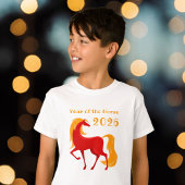 Jaar van het Vuurpaard 2026 Chinese Zodiac Boy's T-shirt