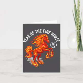 Jaar Van Het Vuurpaard 2026 Chinese Zodiac Maaneli Kaart