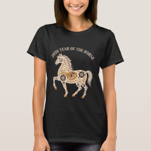 Jaar Van Het Vuurpaard 2026 Feestelijk Chinees Nie T-shirt