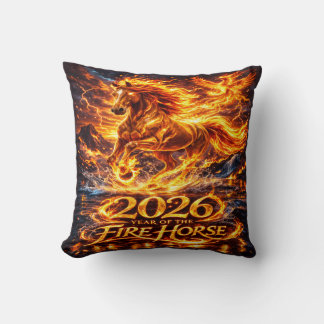 Jaar van het Vuurpaard 2026 Kussen