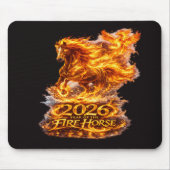 Jaar van het Vuurpaard 2026 Muismat (Voorkant)